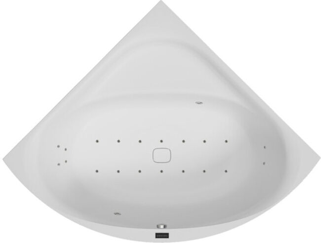 Hoesch Whirlpool iSensi Angle 1500x1500 Monolith iSensi Système, BiColor Blanc-Gris (3827i.112305004)