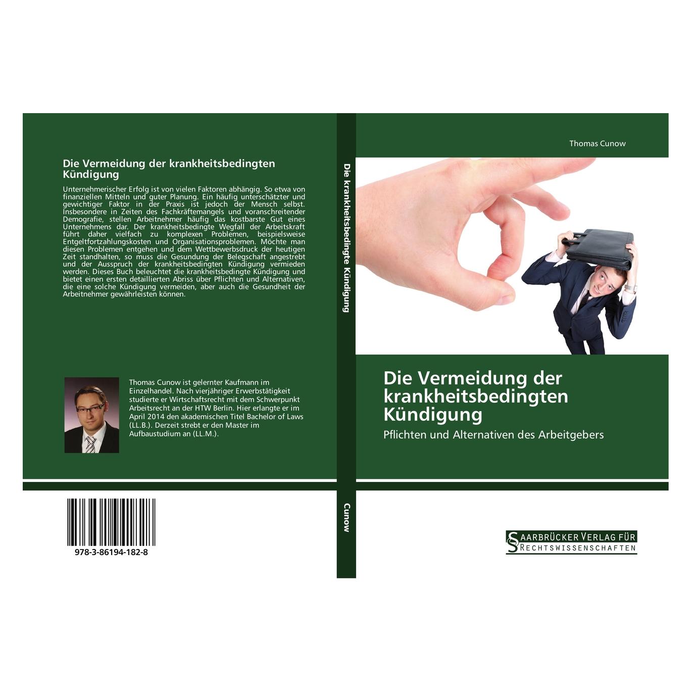 SVR Die Vermeidung der krankheitsbedingten Kündigung (Deutsch, Softcover, Thomas Cunow) (55575843)
