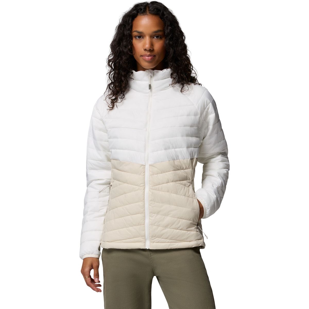 Columbia Women's Powder Pass Jacket dark stone, sea salt (279) M 213362-2133622-279-M