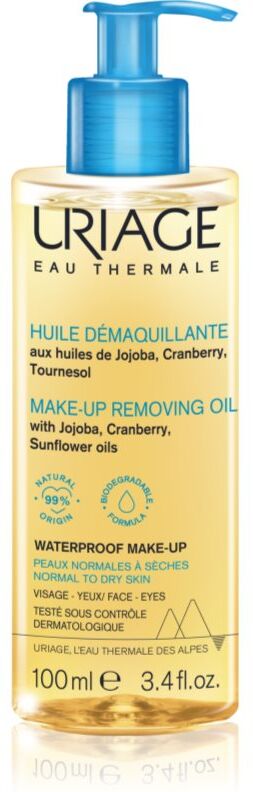 Uriage Hygiène Make-up Removing Oil cleansing oil for normal to dry skin 100 ml