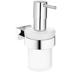 GROHE Seifenspender Essentials Cube Chrom Metall, Glas G40756001