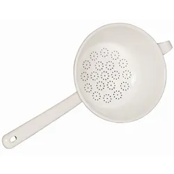 Riess Küchensieb/Passiersieb Ø20cm mit Stiel Classic Weiss Emaille