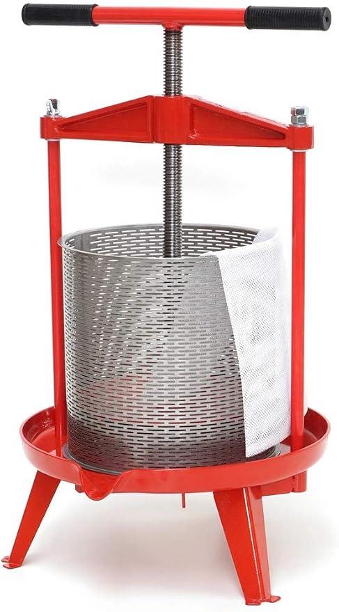 FRUCHTPRESSE 14L + Presstuch FP14T - Obstpresse Beerenpresse Weinpresse Saftpresse Apfelwein Maischepresse