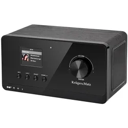 Krüger&Matz KM0816.1 Internetradio Schwarz + FM (DAB+, FM, Bluetooth), Radio, Schwarz
