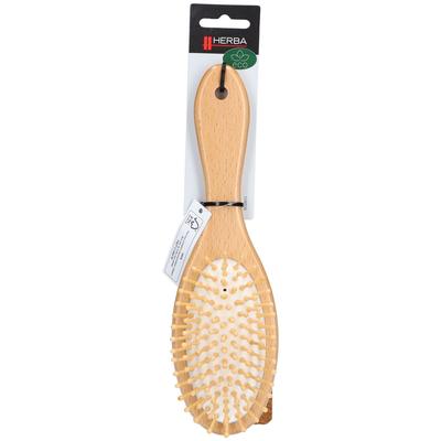 Herba Haarbürste m Holzstift oval Buchenholz FSC 1 St Bürste