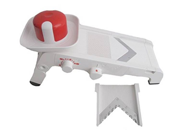 TUPPERWARE Chef Mando-Chef weiß-rot D202 Multihobel Reibe Mandolino P 20671