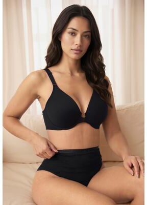 Plus Size Women's Leading Lady® The Adela T-Shirt Bra by Leading Lady in Black (Size 46 B)