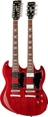 Harley Benton DC-Custom 612 Cherry Cherry