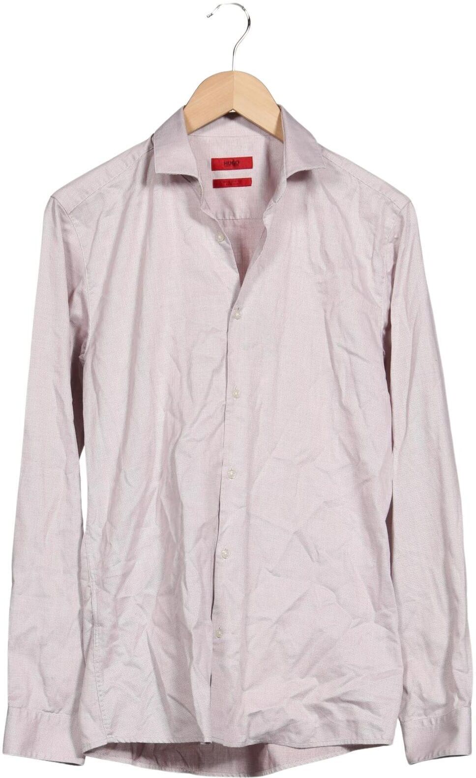 Hugo by Hugo Boss Herren Hemd, Beige, Gr. 38, Baumwolle - Second Hand