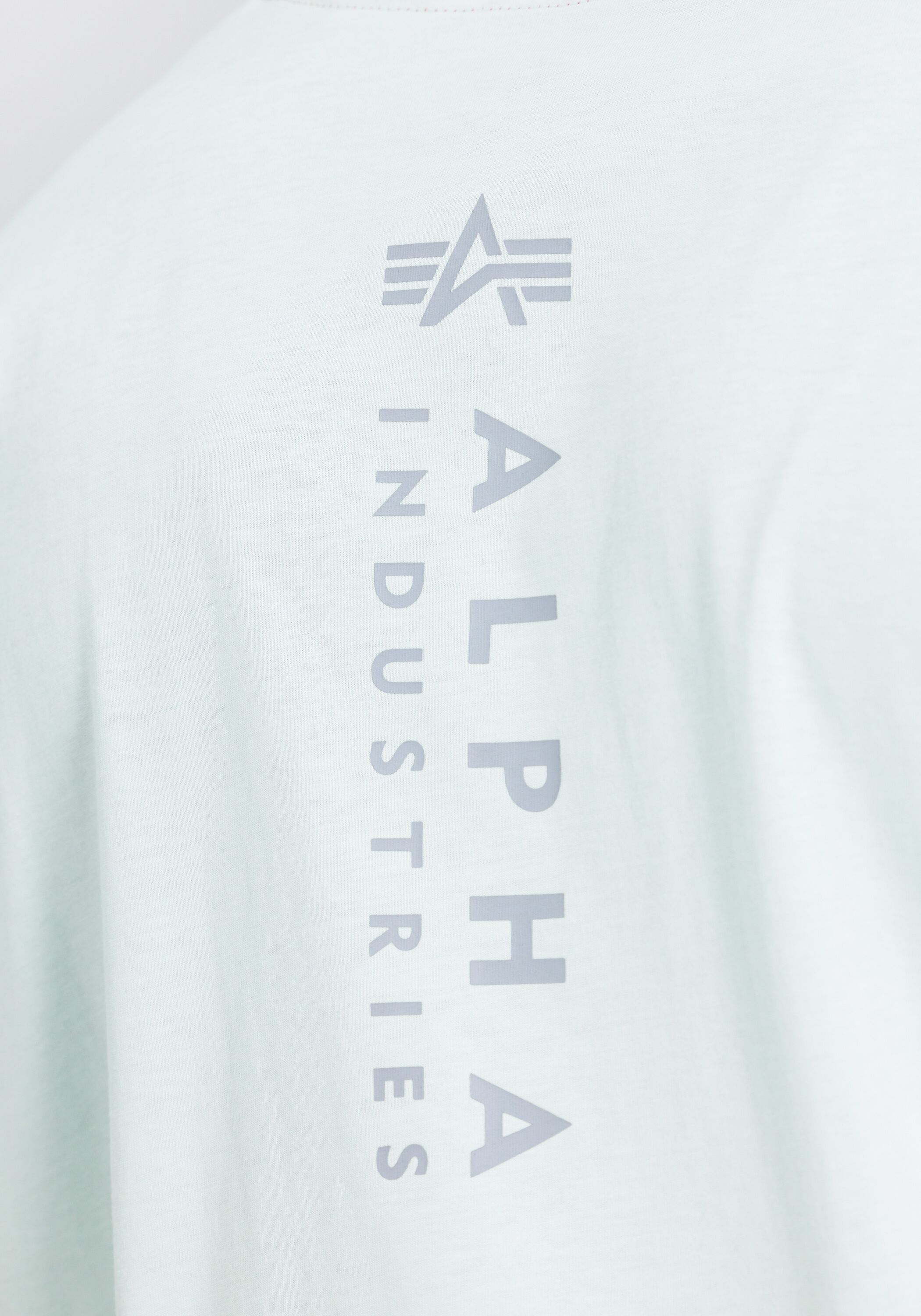 T-Shirt ALPHA INDUSTRIES "Unisex EMB T-Shirt", Herren, Gr. 2XS, grün (mint), Obermaterial: 100% Baumwolle, Shirts T-Shirt mint 2XS