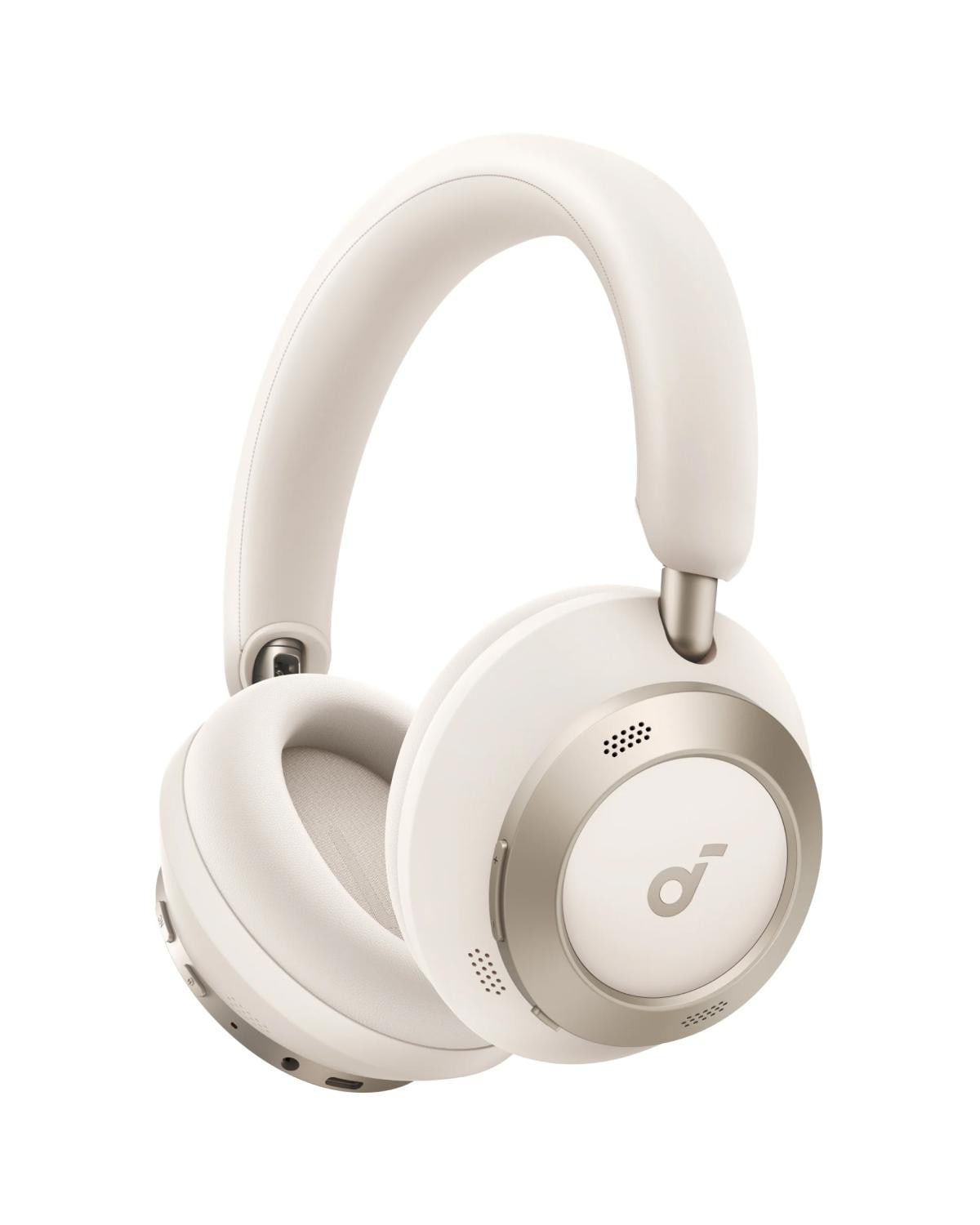 soundcore Space One Pro True-Wireless Over-Ear Bluetooth-Kopfhörer weiß mit Schutzhülle B3062G21