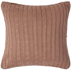 KISSENHÜLLE Zopfmuster 45/45 cm