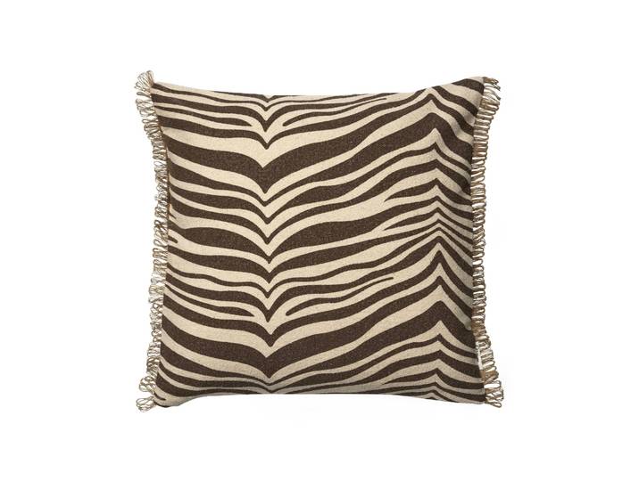 Classic Collection Zebra coussin Marron-naturel, 50x50 cm