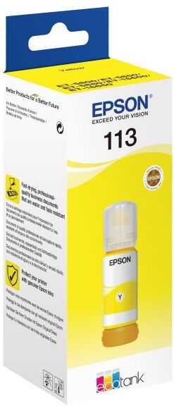 Epson 113 Ecotank Blækflaske, Pigmenteret Gul
