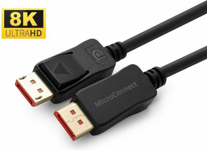 MicroConnect DisplayPort kabel MC-DP-MMG-100V1.4, 1 meter, 7680 x 4320 pixels