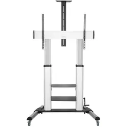 LogiLink Wagen für LCD-Display/Projektor - Kunststoff, Aluminium, Stahl - Grau, Schwarz - (100 kg, 60" - 100"), TV Ständer, Grau, Schwarz