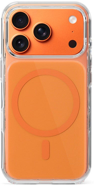 Epico iPhone 17 Pro Max Tile Mag+ Bagside Cover - MagSafe Kompatibel - Gennemsigtig / Orange
