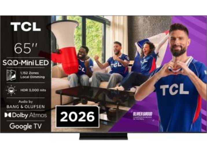 Tcl - Tv Mini Led 65c79l (2026) 65 (164 Cm) - Expérience Gaming, 144hz, Système Sonore Bang & Olufsen