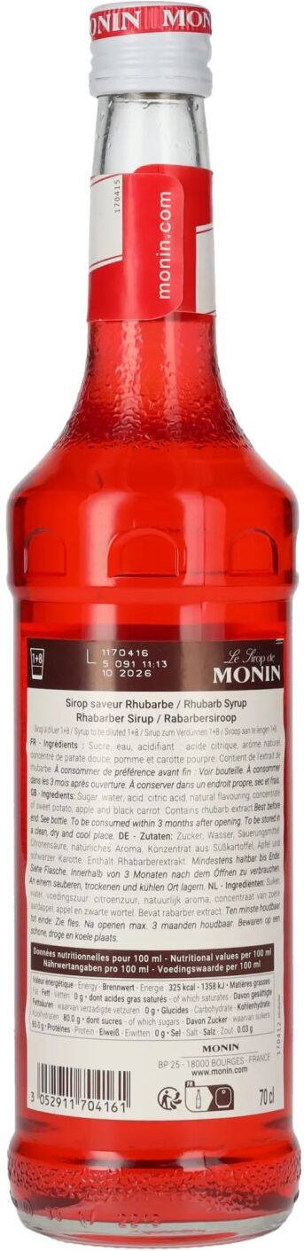 Le Sirop de Monin RHABARBER 0,7l