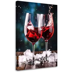 LEINWANDBILD Rotwein 60x90cm