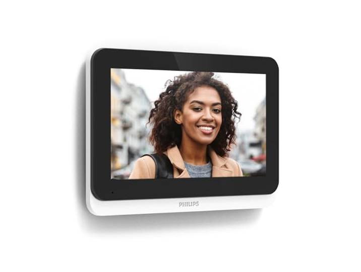 Philips WelcomeEye Connect 3 Moniteur Supplémentaire 7 Pouces 3K Écran tactile 7 pouces\, image 3K\, liaison jusqu’à 120 m\, Polarity Protect\, intercommunication\, commande portail/portillon