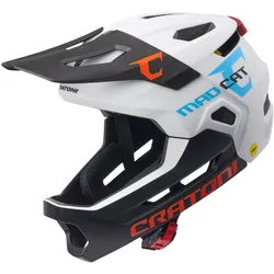 Cratoni Kinderhelm Madcat MIPS, robuster Fullfacehelm für Kinder, Fahrradhelm MT...