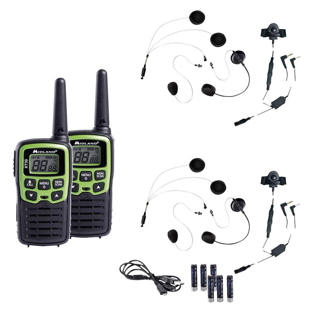 Midland Motorrad-Funkset C1177.S1 XT30 (6 km) (C1177.S1)