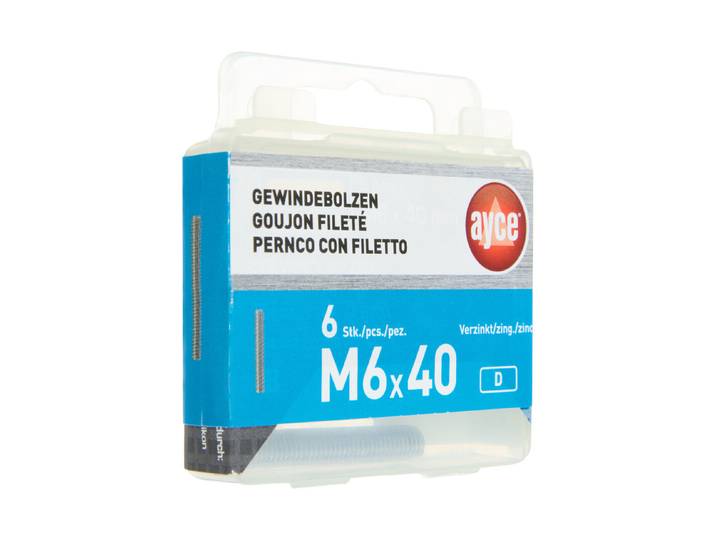 Ayce Gewindebolzen M6 × 40 mm