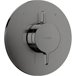 Hansgrohe AXOR One Mischer Unterputz, 2 Verbraucher, Polished Black Chrome, flache Rosette, max. Durchflussmenge 29,5 l/min