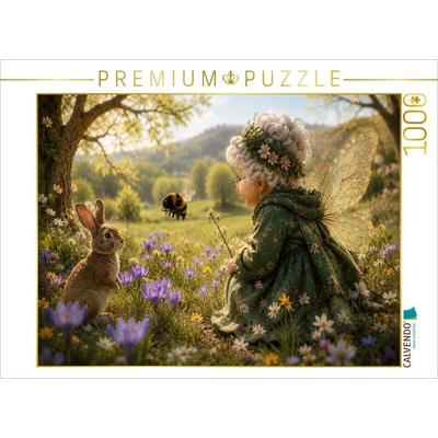 CALVENDO Puzzle Die erste Hummel | 1000 Teile Lege-Größe 64 × 48 cm Foto-Puzzle für glückliche Stunden