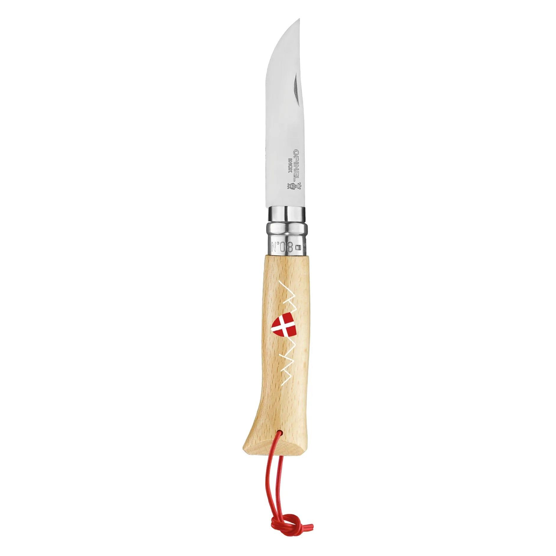 Opinel N°08 Inox le Savoyard with leather (002611)