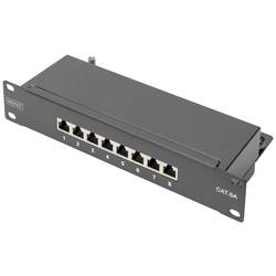 Digitus DN-91608S-EA 8 Port Patch-Panel 254 mm (10) CAT 6a 1 HE Mehrfarbig Bestückt