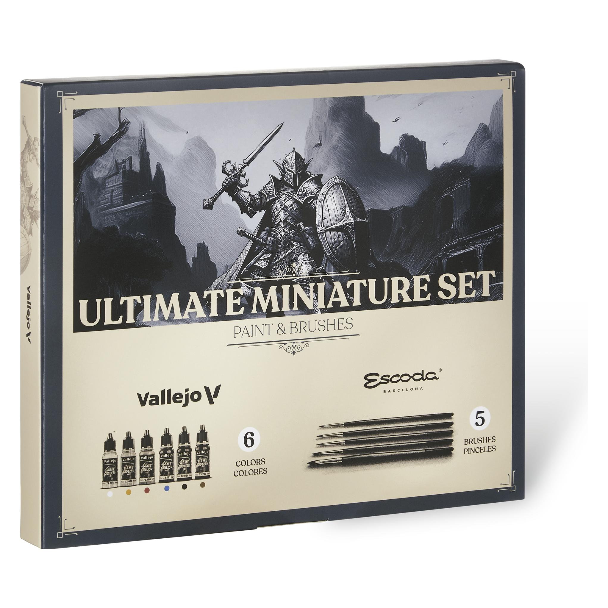 Wittmax Ultimate Game Color miniature set, Paint & Brushes (18 ml) (72206)