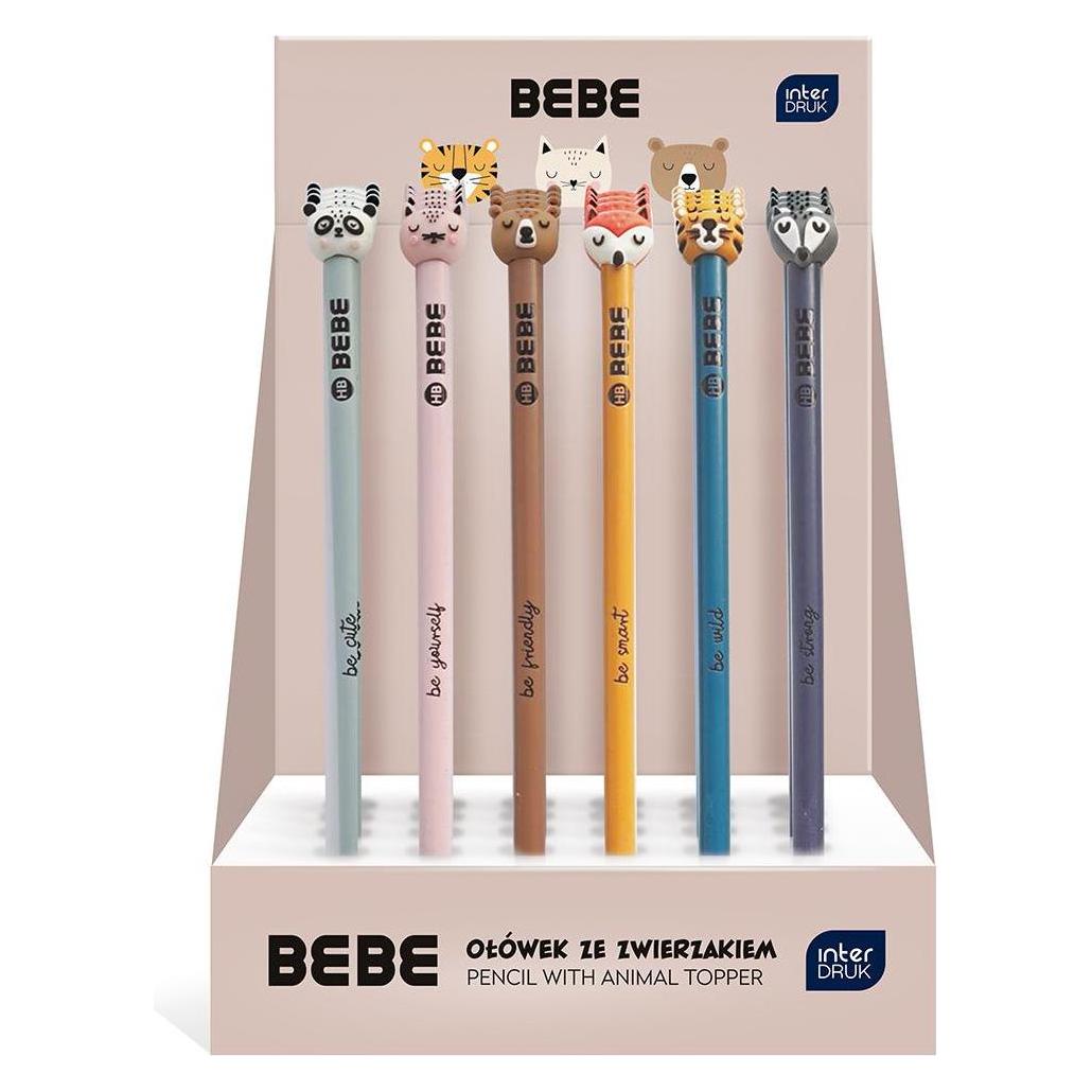 Magni Interdruk Bleistift BEBE Friends HB mit Topper assortiert (HB, 1x) (I49170)