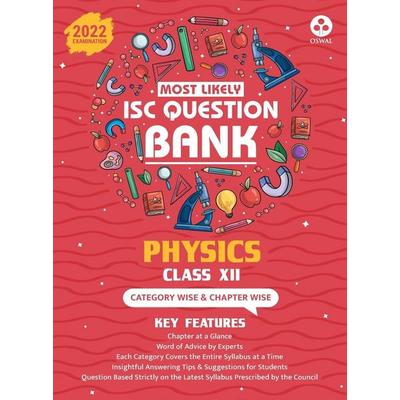 Most Likely Question Bank - Physics, Taschenbuch von Oswal, Oswal Printers & Publishers Pvt Ltd, 978-93-91184-34-6