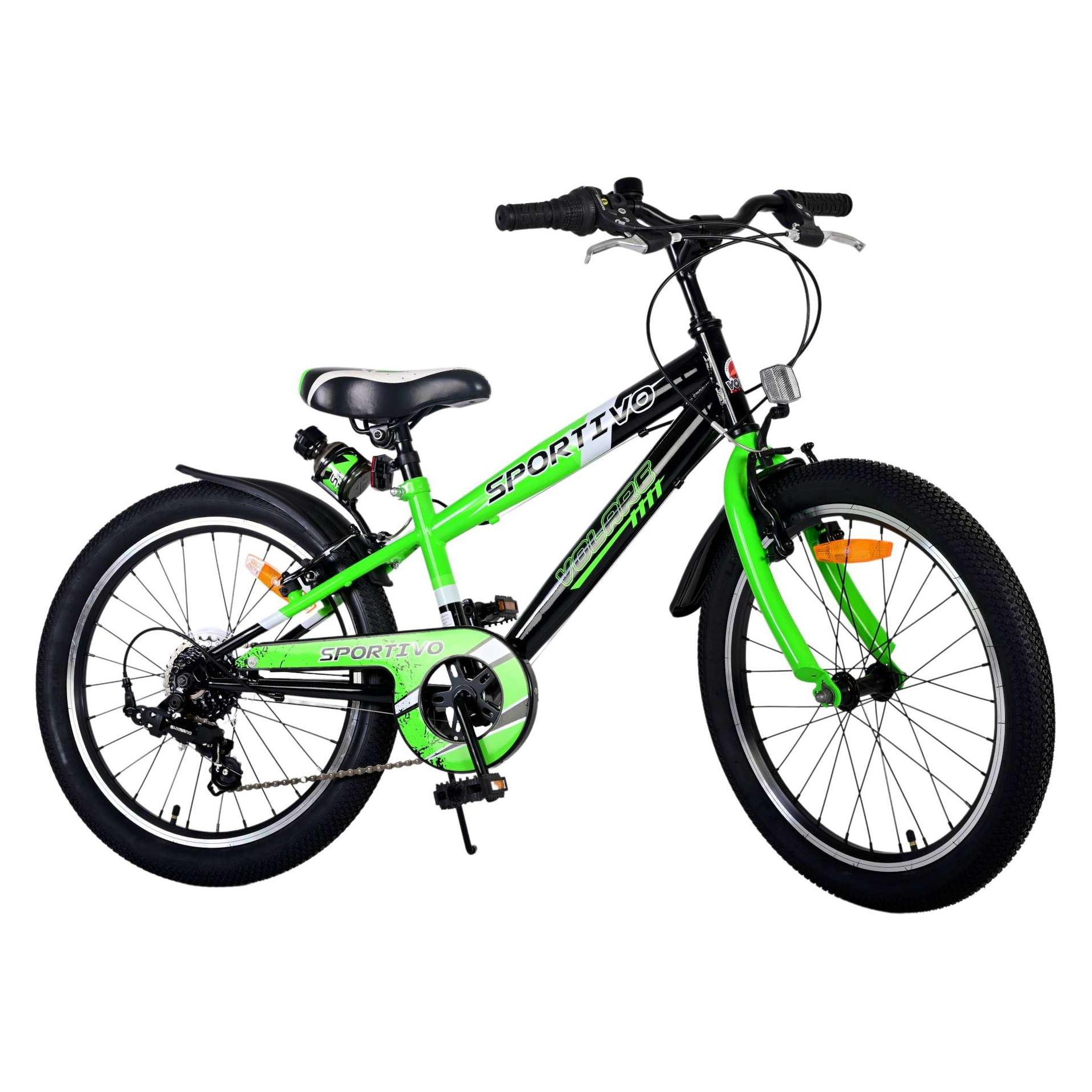 Volare Sportivo Kinderfiets - Jongens - 20 inch - Groen - 7 versnellingen (20") (22116)