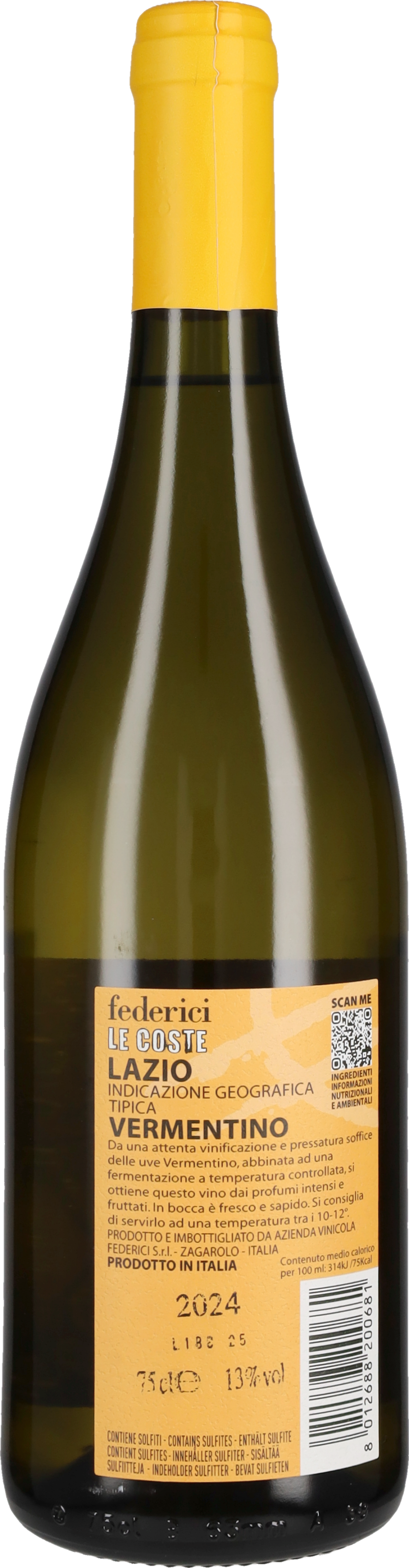 Vermentino 'Le Coste' Federici 2025