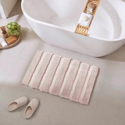 Madison Park Tufted Pearl Channel 1500 GSM Textured Solid Bath Rug