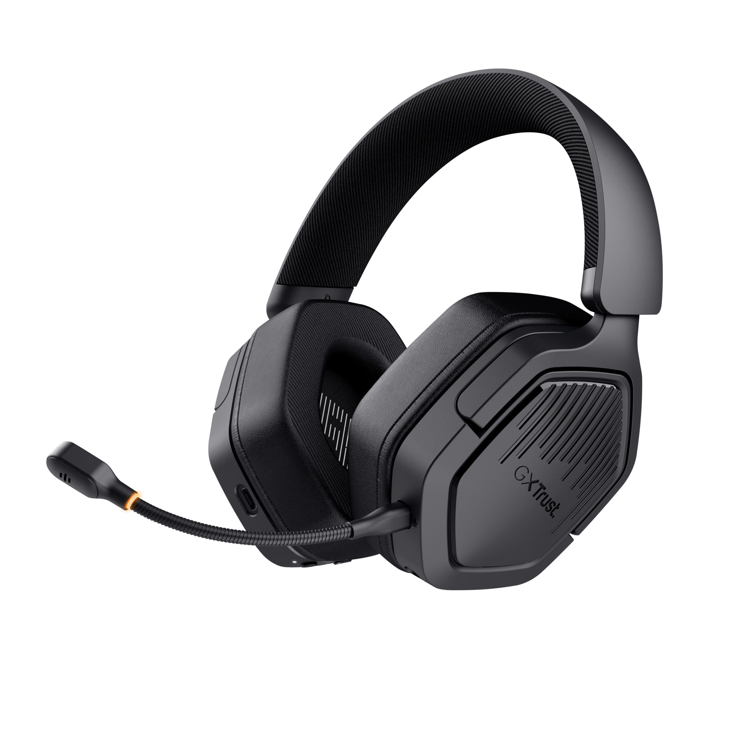 Trust GXT493 Carus Over Ear Bluetooth Kopfhörer kabelgebunden&kabellos 20 h Laufzeit USB Type-C / USB Type-A (Schwarz) 25491