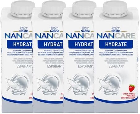 Nestlé NANCARE Hydrate Morango 4x200ml +12Meses