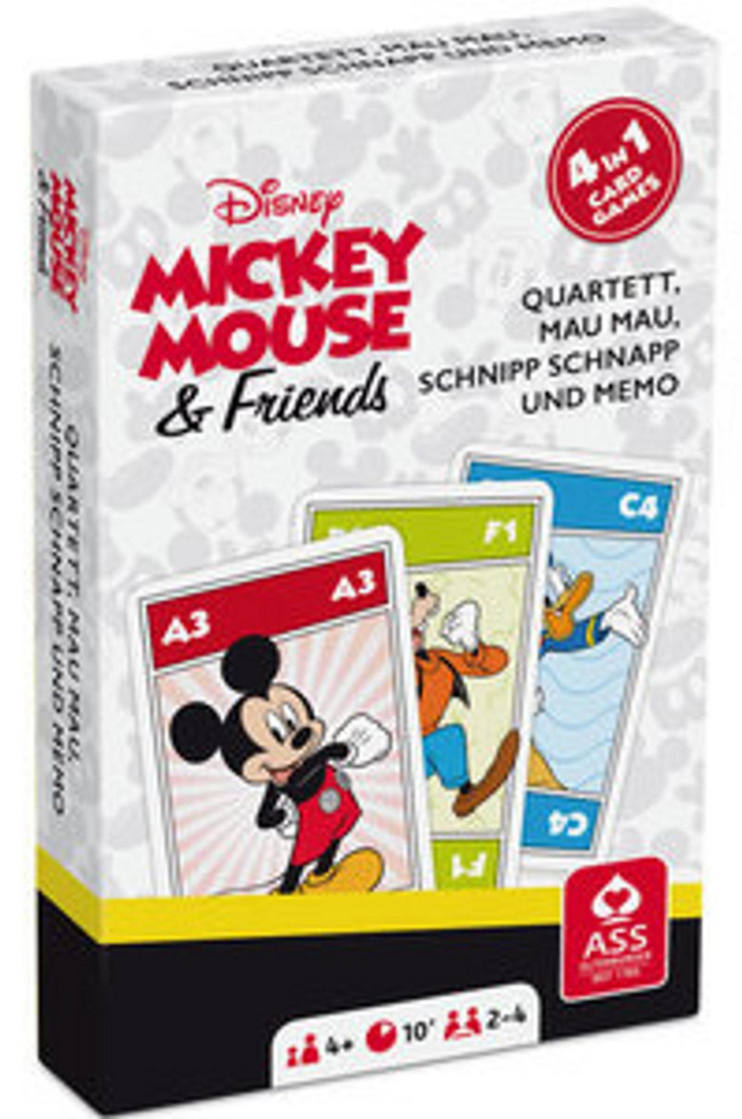 Disney Mickey Mouse & Friends Quartett 4-in-1 Display