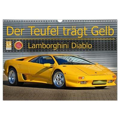 Der Teufel trägt Gelb - Lamborghini Diablo (Wandkalender 2027 DIN A3 quer), CALVENDO Monatskalender