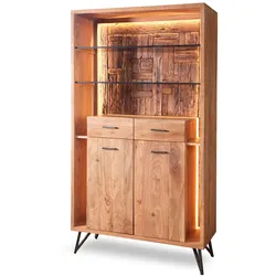WOLFMÖBEL Highboard Hudson 2174 Holz Braun Akazie