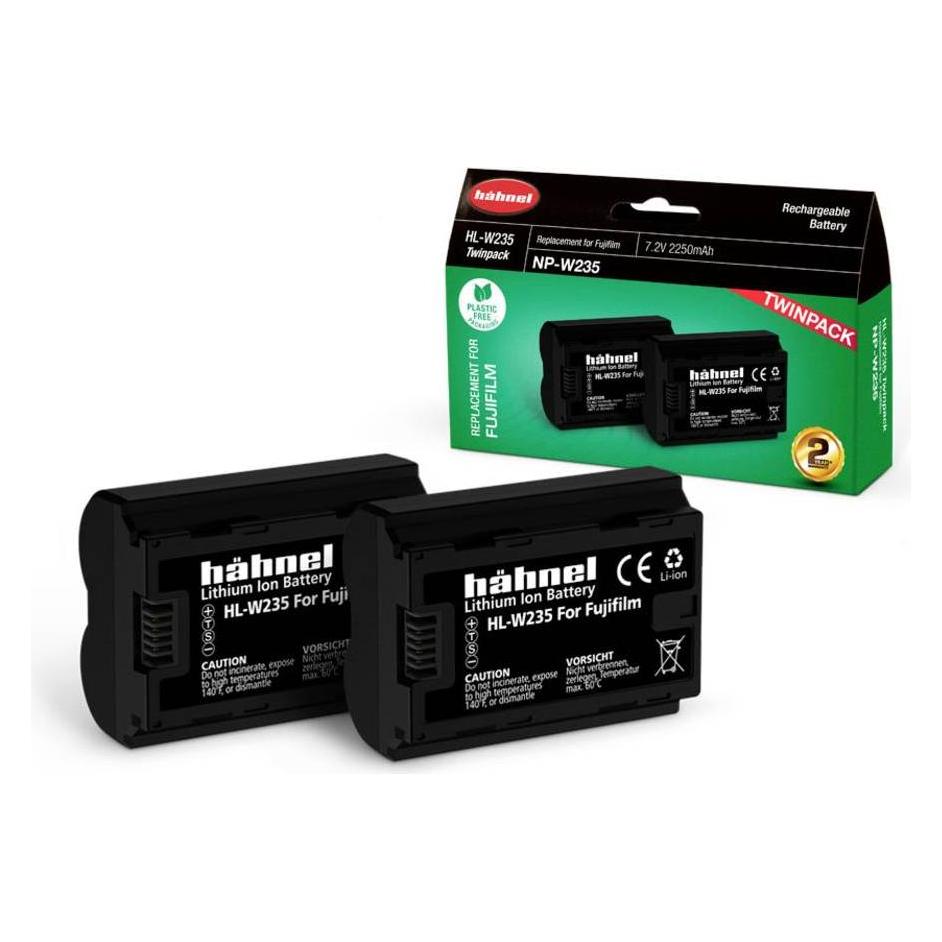 Hähnel HL-W235, 2er Kamera-Akku ersetzt Original-Akku NP-W235 7.2 V 2250 mAh (Kamera Akku) (10001611)