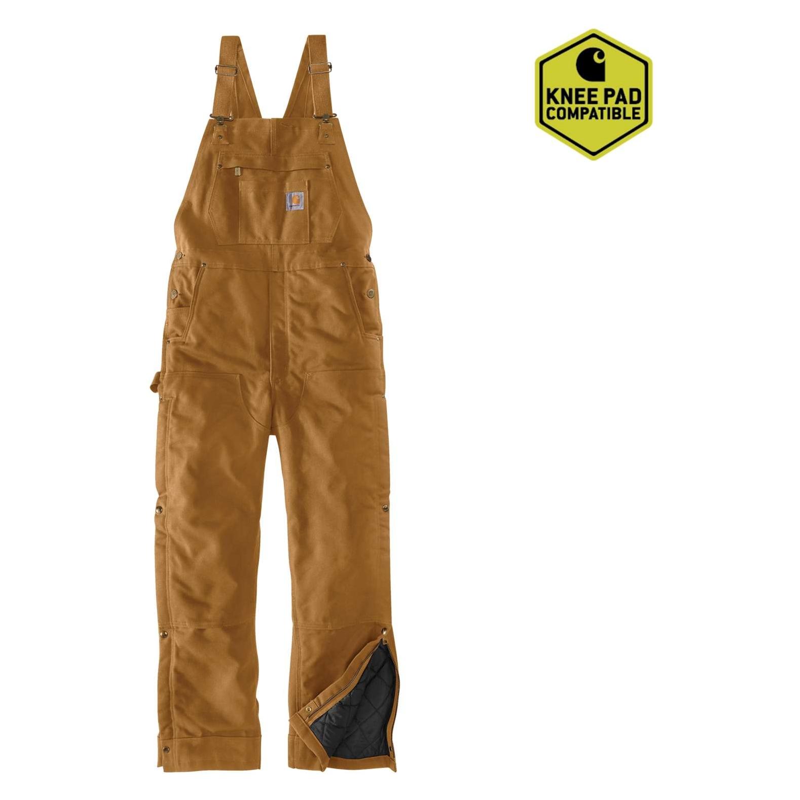 Carhartt Firm Duck Insul. Bib Overall Brown Gr.Xl (XL) (104393-BRN)