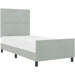 vidaXL, Boxspringbett, Einzelbettgestell (90 x 200 cm)