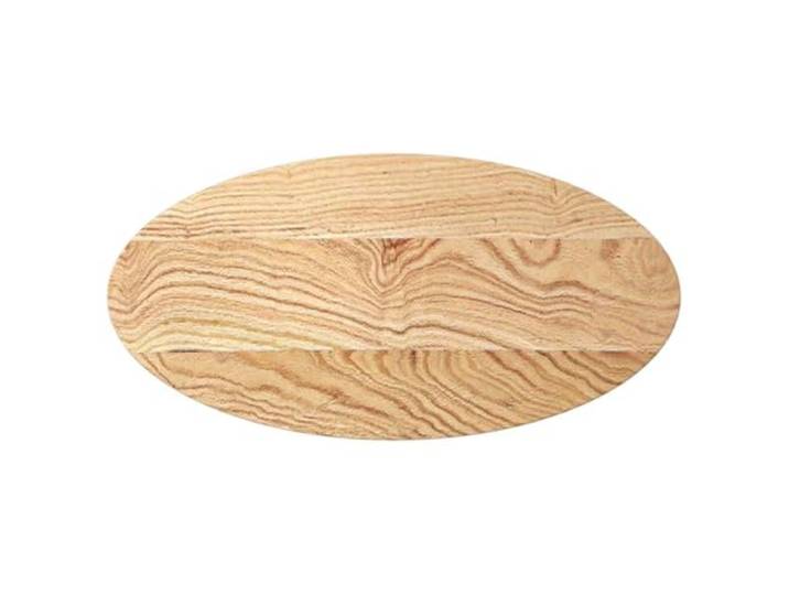 Tischplatte, 80x40x4 cm, Eiche massiv, oval eine Maserung, ein Unikat, einfache Montage, glatte Oberfläche, vielseitig einsetzbar