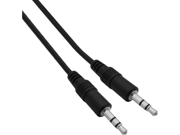 Audio-Verlängerungskabel für 3,5 mm Klinke, schwarz, 1,5 m