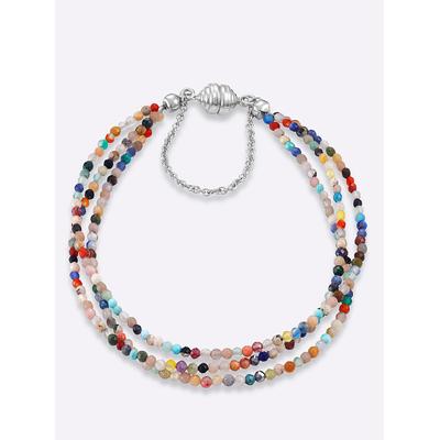 Armband LADY, silber (silber 925, silber 925), Armbänder, Damen, Glas Silber 925 (Sterlingsilber), Glas, Silber 925 (Sterlingsilber), Armband