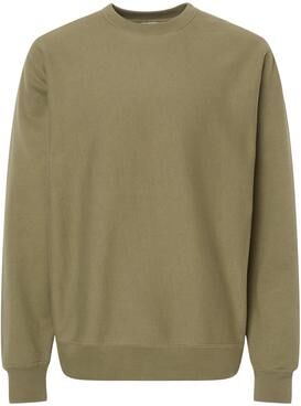 Independent Trading Co. IND5000C Legend Premium Heavyweight Cross-Grain Crewneck Sweatshirt in Olive size Medium   Cotton/Polyester Blend